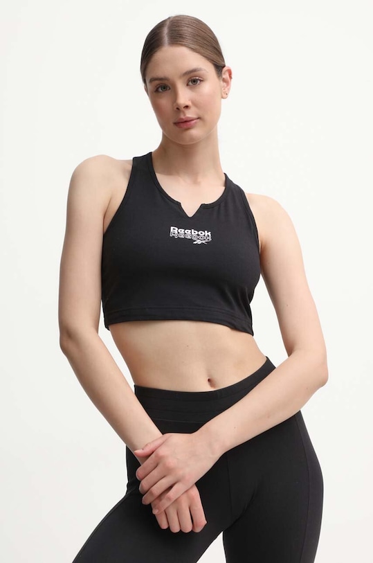 Reebok top TRENING print negru 100075986
