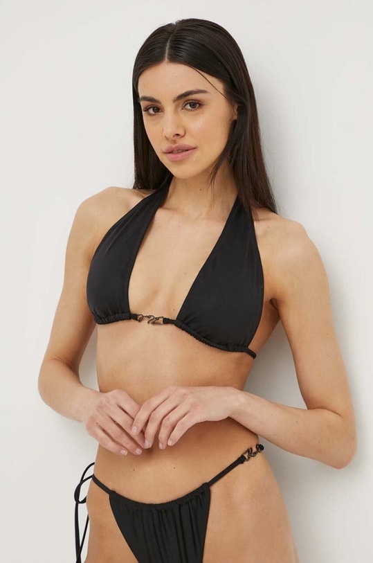 Горнище на бански Karl Lagerfeld горнище черен 241W2209