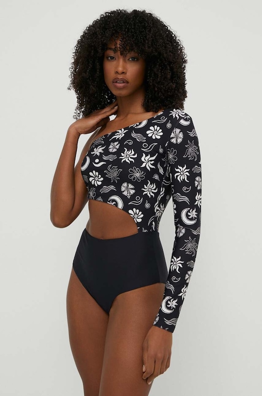 Rip Curl jednoczęściowy strój kąpielowy Holiday bez fiszbinów czarny 0ELWSW