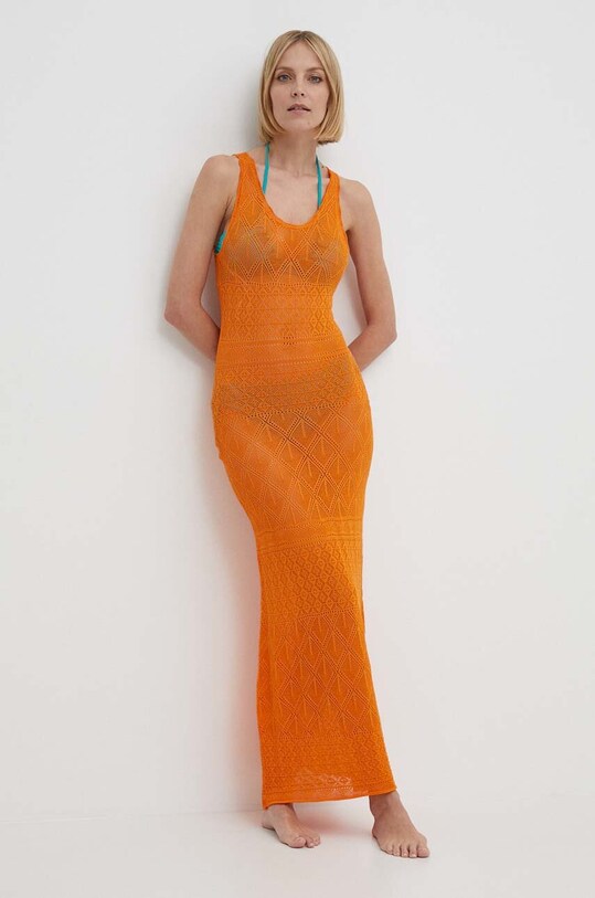 Desigual rochie de plaja KENIA Planet friendly portocaliu 24SWMF02