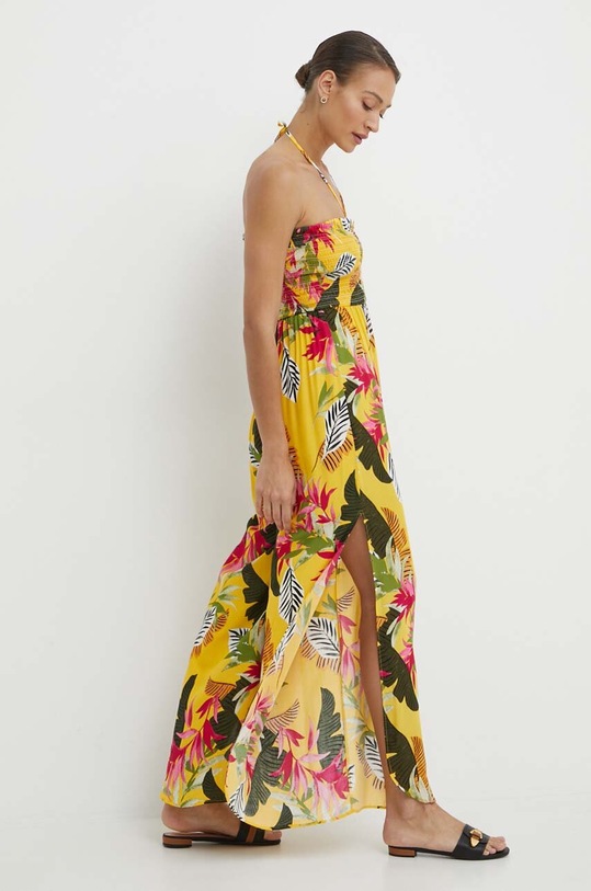 Îmbrăcăminte Desigual combinezon plaja TROPICAL 24SWMW22 galben