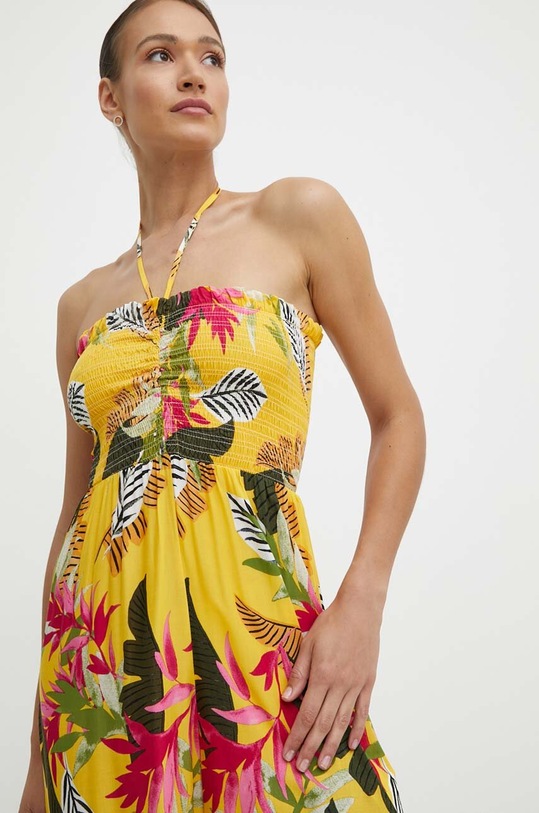 Desigual combinezon plaja TROPICAL galben 24SWMW22