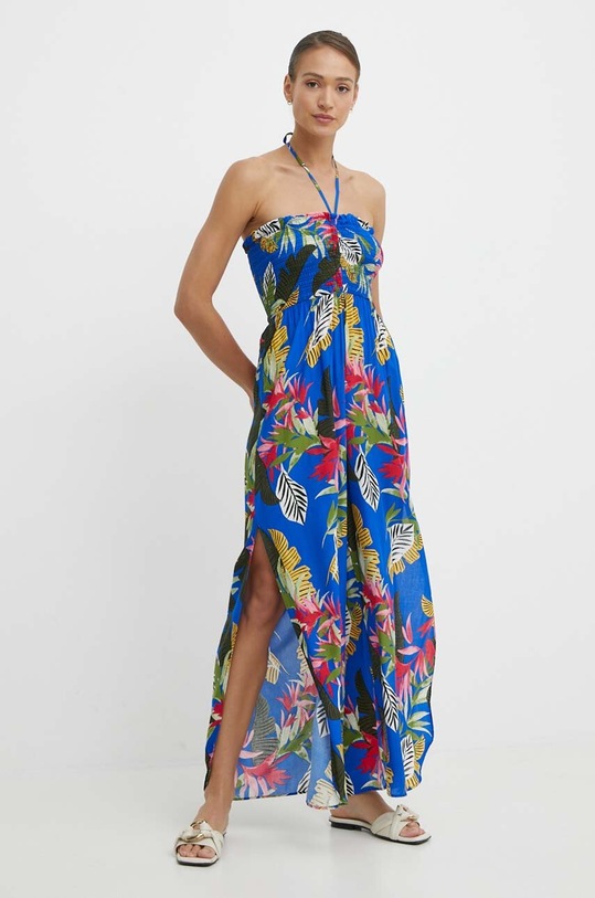 Plážový overal Desigual TROPICAL 24SWMW22 modrá SS24