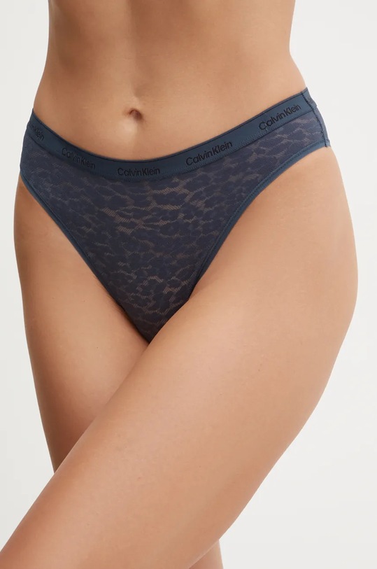 Calvin Klein Underwear chiloti brazilieni tanga bleumarin 000QD5233E