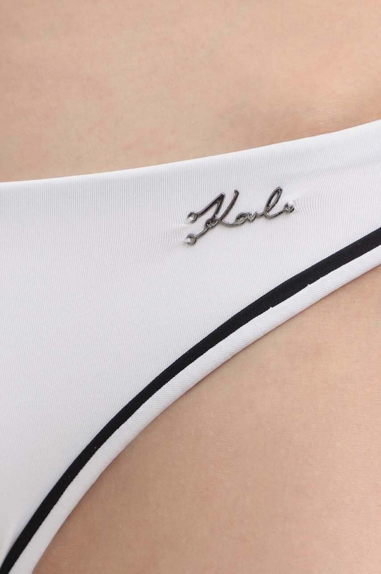 Oblečenie Plavkové nohavičky Karl Lagerfeld BICOLOR KL22WBT07 biela