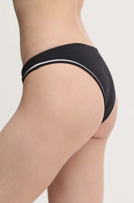 Plavkové nohavičky Karl Lagerfeld BICOLOR KL22WBT07 čierna SS24