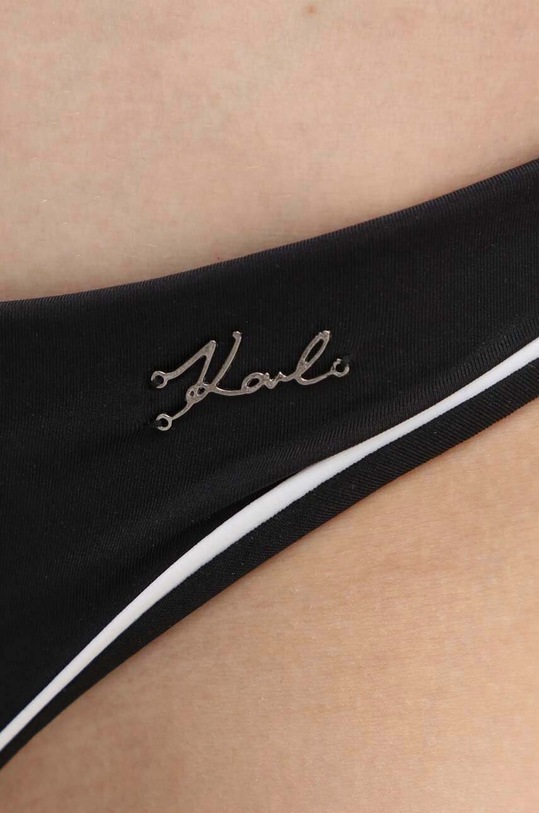 Oblečenie Plavkové nohavičky Karl Lagerfeld BICOLOR KL22WBT07 čierna