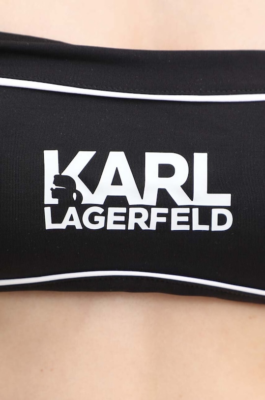 Karl Lagerfeld biustonosz kąpielowy BICOLOR czarny KL22WTP07
