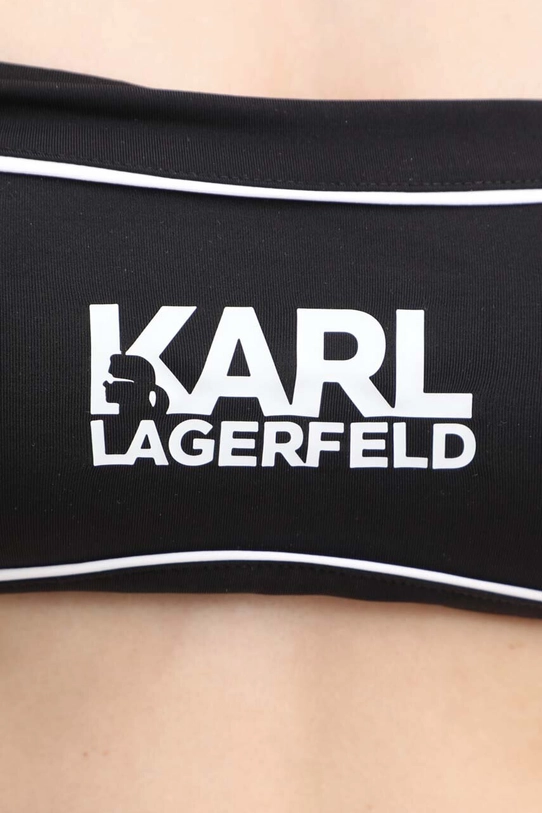 Karl Lagerfeld biustonosz kąpielowy BICOLOR czarny KL22WTP07