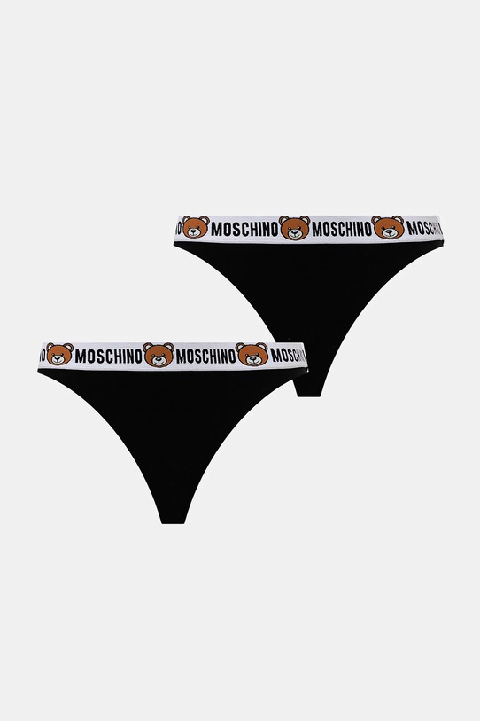 Tanga Moschino Underwear 2-pack černá 1385.4402