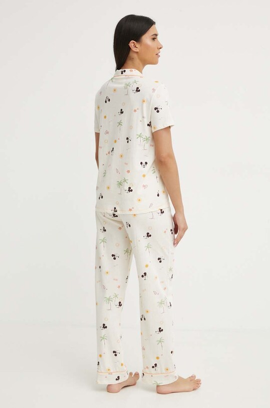 Odzież women'secret piżama bawełniana Mickey x Disney 3137661 beżowy