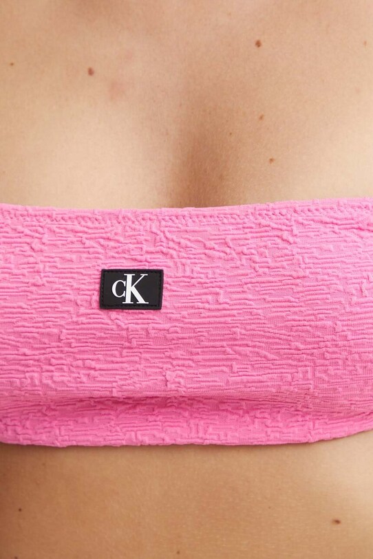 Plavková podprsenka Calvin Klein KW0KW02395 růžová