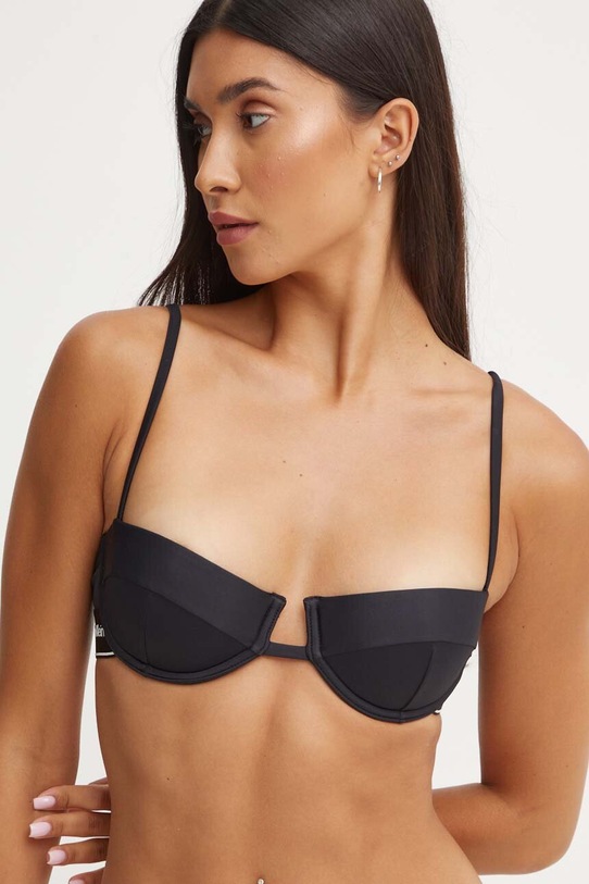 Oblečenie Plavková podprsenka Calvin Klein KW0KW02427 čierna