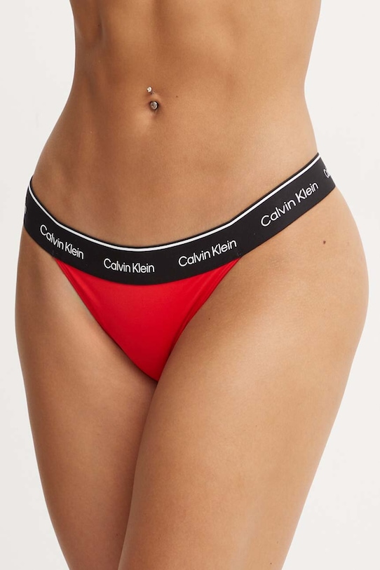 Calvin Klein brazyliany kąpielowe dół czerwony KW0KW02429
