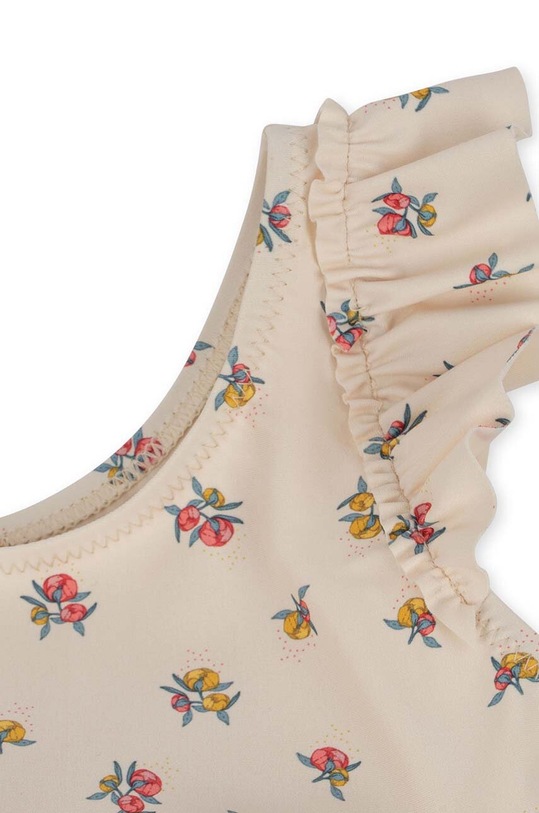 Dziewczynka Konges Sløjd jednoczęściowy strój kąpielowy dziecięcy KS100265 beżowy