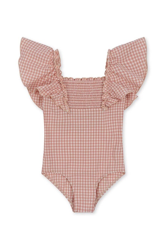 Konges Sløjd costum de baie dintr-o bucată pentru copii KS100275 roz SS24
