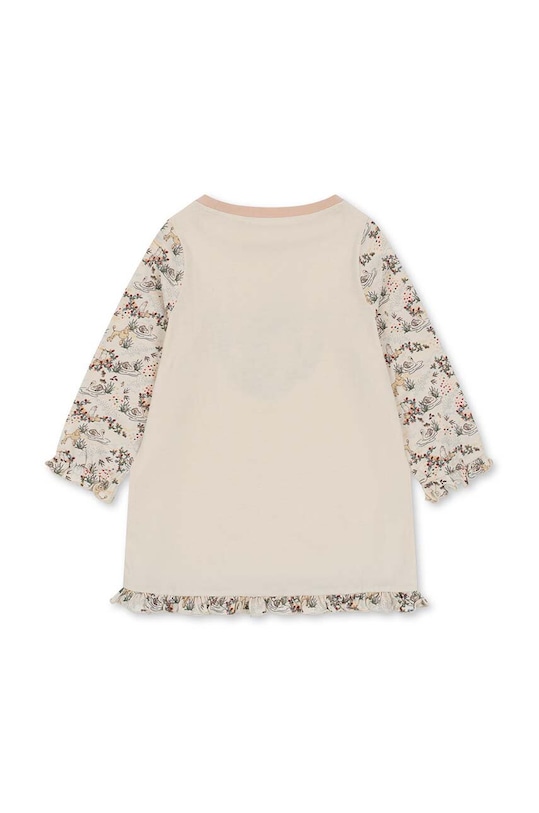 Dievča Detská bavlnená nočná košeľa Konges Sløjd KS100279 béžová