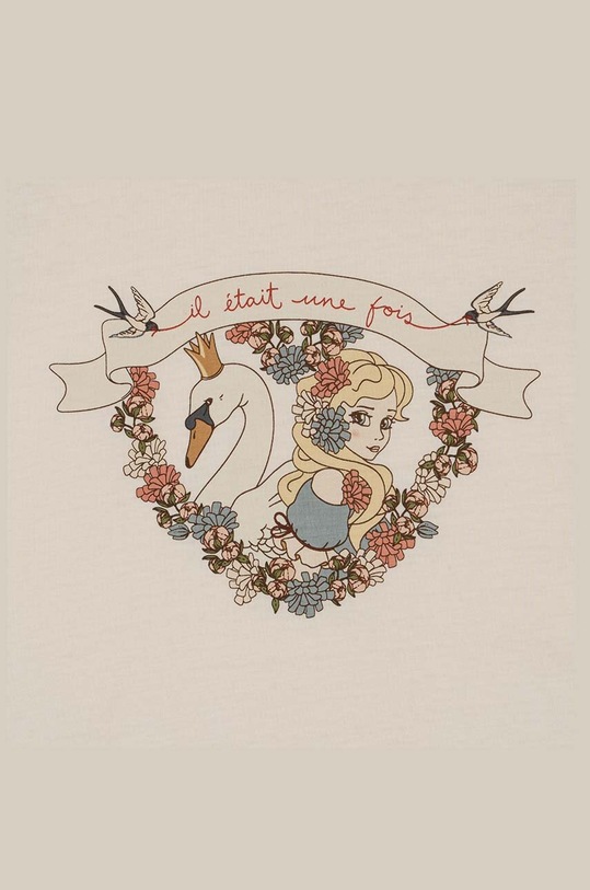 Detská bavlnená nočná košeľa Konges Sløjd KS100279 béžová