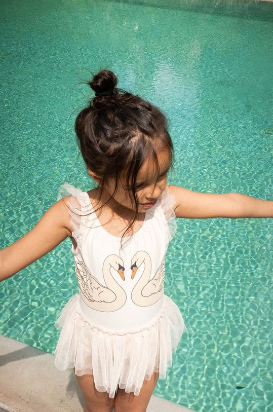 Konges Sløjd jednoczęściowy strój kąpielowy dziecięcy miękka różowy KS100512