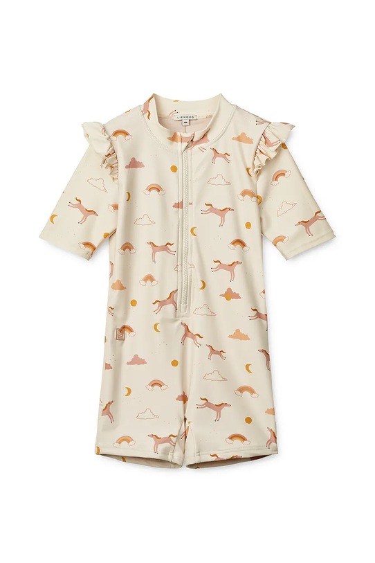 Dječji kupaći kombinezon Liewood Amel Printed Swim Jumpsuit bež LW18587