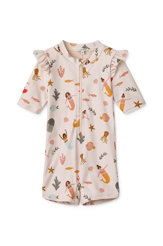 Бебешки гащеризон за плуване Liewood Amel Printed Swim Jumpsuit меки многоцветен LW18587