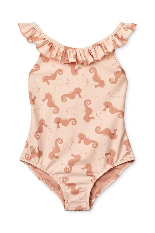 Liewood jednoczęściowy strój kąpielowy dziecięcy Kallie Printed Swimsuit LW18589 pomarańczowy SS25