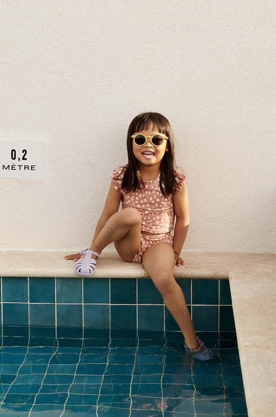 Liewood costum de baie pentru copii din două piese Judie Printed Bikini Set moale roz LW18594
