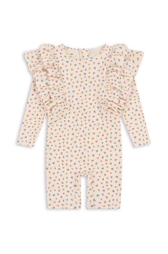 Konges Sløjd jednoczęściowy strój kąpielowy dziecięcy miękka beżowy KS100960