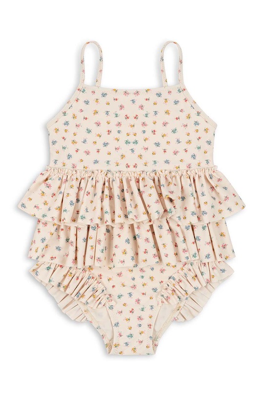 Konges Sløjd jednoczęściowy strój kąpielowy dziecięcy miękka beżowy KS100961