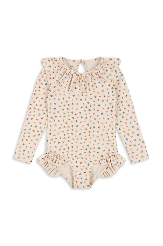 Konges Sløjd jednoczęściowy strój kąpielowy dziecięcy miękka beżowy KS100962