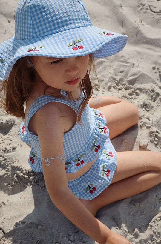 Παιδικό μαγιό δύο τεμαχίων Konges Sløjd μαλακό μπλε KS101051