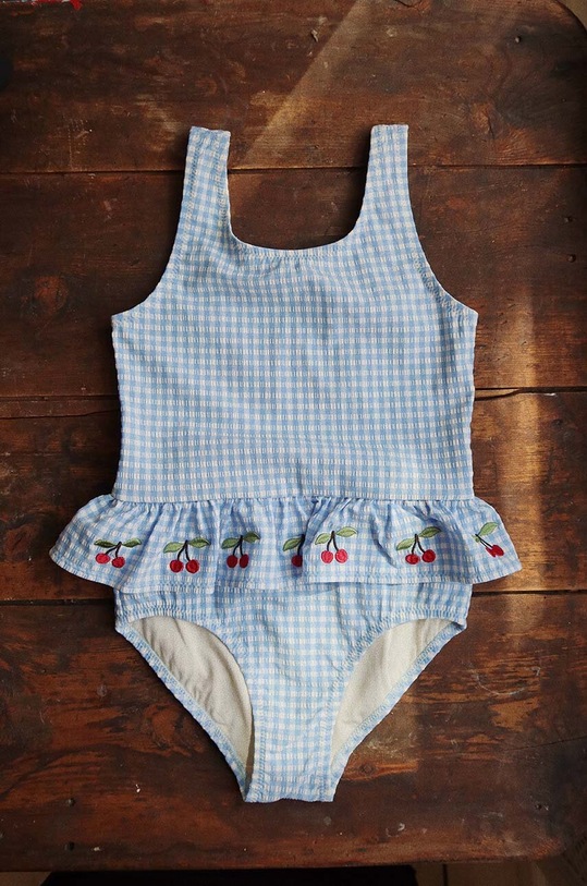 Jednodílné dětské plavky Konges Sløjd KS101054 modrá