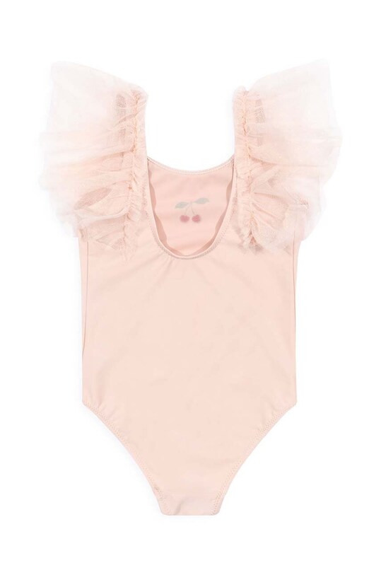 Konges Sløjd costum de baie dintr-o bucată pentru copii KS101060 roz SS24