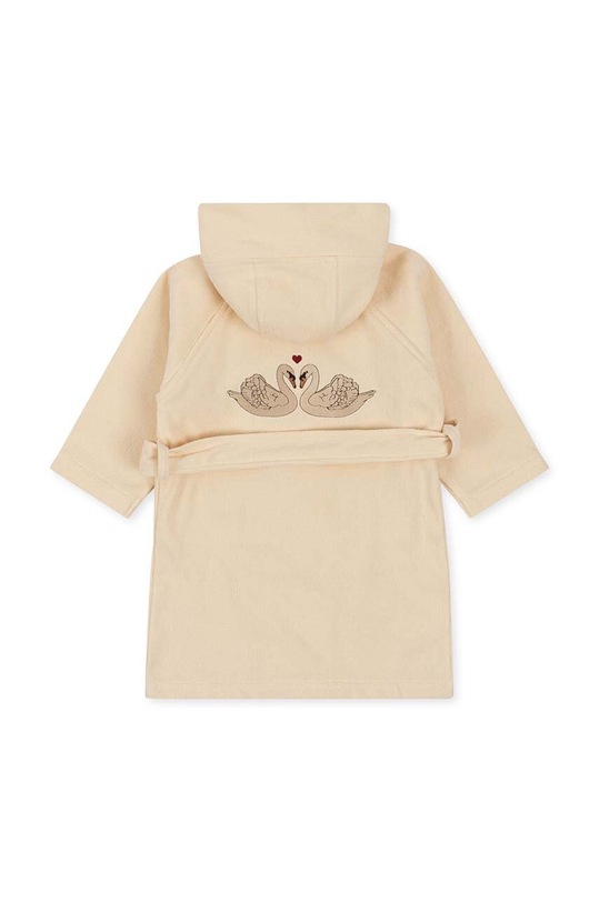 Konges Sløjd halat de baie din bumbac pentru copii KS101076.G bej SS24