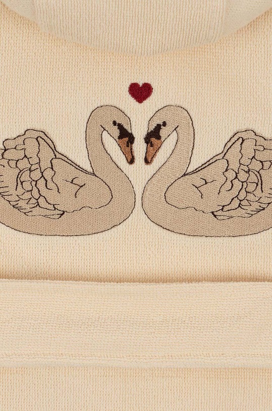 Fete Konges Sløjd halat de baie din bumbac pentru copii KS101076.G bej