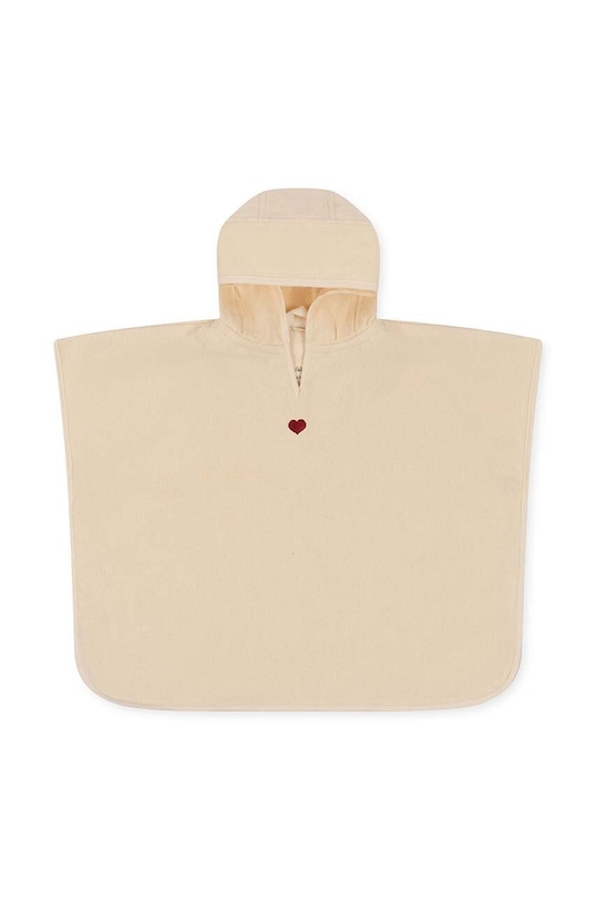 Konges Sløjd halat de baie din bumbac pentru copii Planet friendly bej KS101077.G