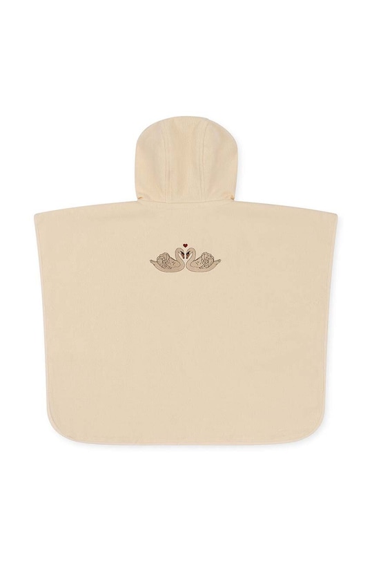 Konges Sløjd halat de baie din bumbac pentru copii KS101077.G bej SS24