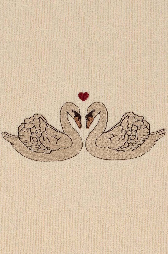 Fete Konges Sløjd halat de baie din bumbac pentru copii KS101077.G bej