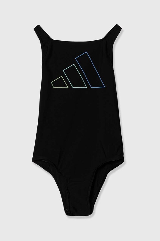 Jednodielne detské plavky adidas Performance bez kostíc čierna IL7276