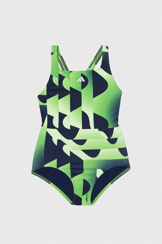 Детский слитный купальник adidas Performance Planet friendly зелёный IQ3974