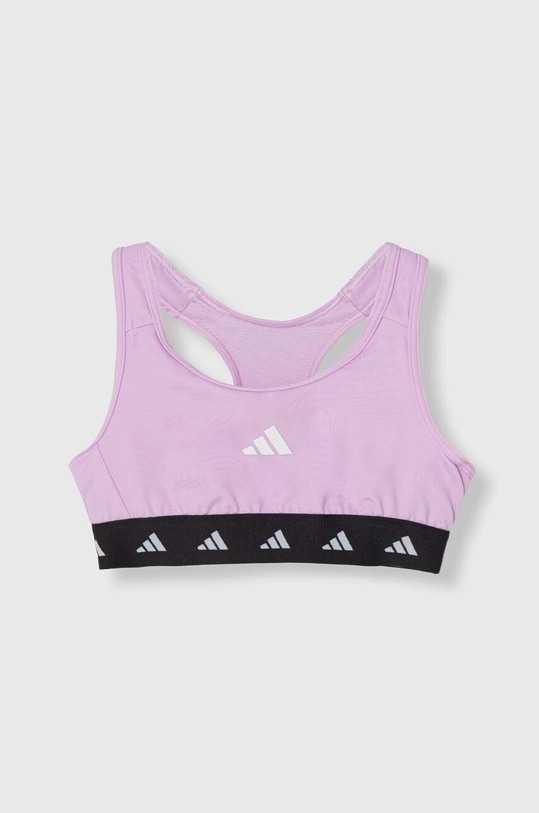 adidas biustonosz sportowy dziecięcy G TF POWER BRA miękka fioletowy IN1776