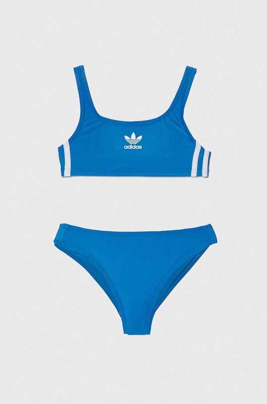 adidas Performance dwuczęściowy strój kąpielowy dziecięcy komplet niebieski IR9926