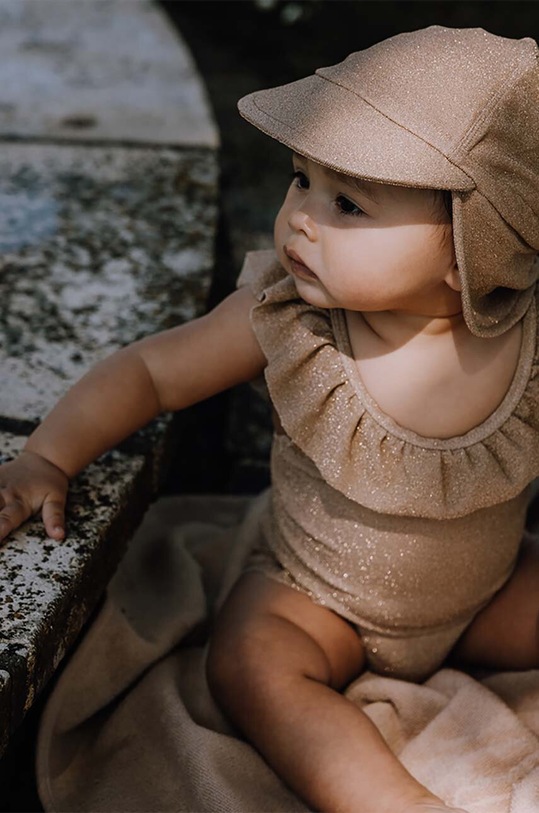 That's mine costum de baie dintr-o bucată pentru copii Gabbi moale bej 019472