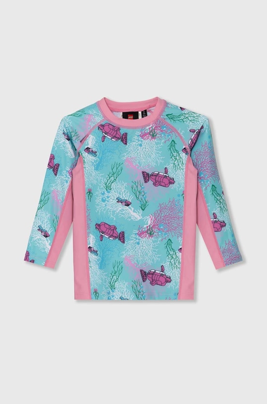 Дитячий купальний лонгслів Lego верх бірюзовий 12011223.G