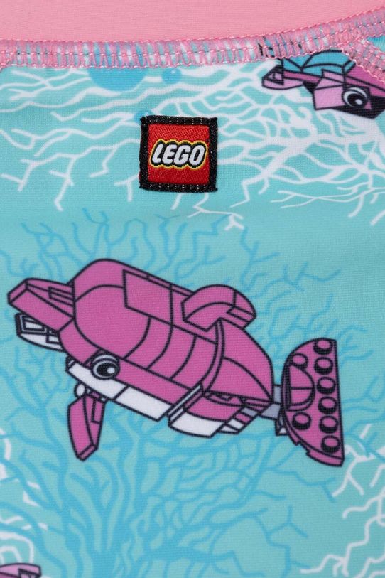 Dievča Detské tričko s dlhým rukávom na kúpanie Lego 12011223.G tyrkysová