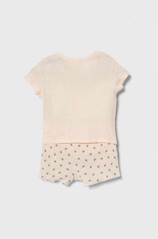 United Colors of Benetton piżama bawełniana dziecięca 30960P061.G.Seasonal pomarańczowy SS24