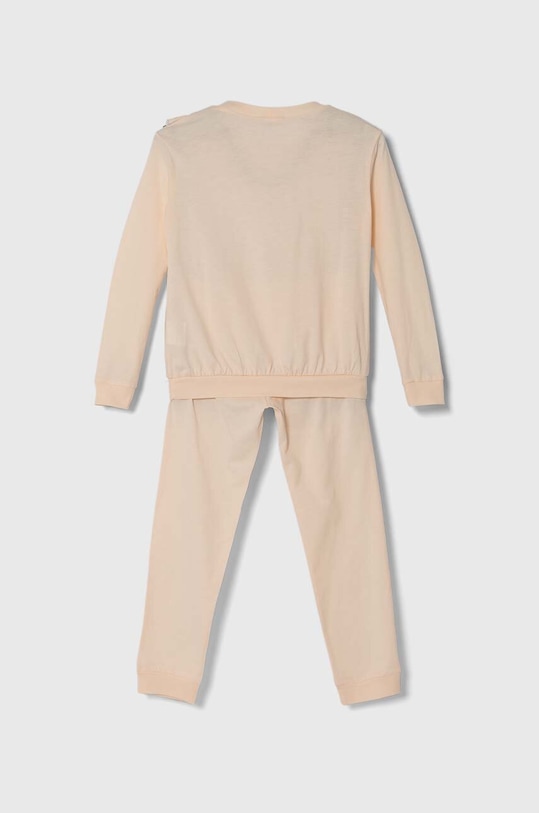 United Colors of Benetton piżama bawełniana dziecięca 30960P06B.G.Seasonal pomarańczowy SS24