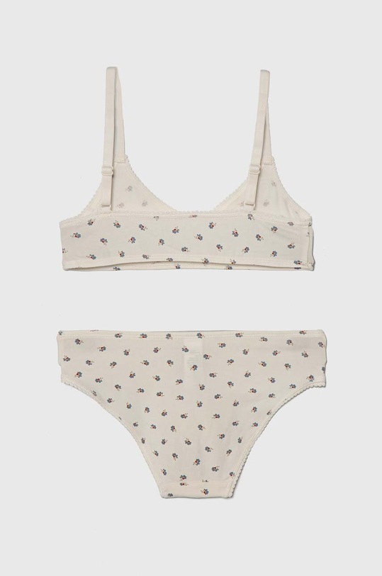 United Colors of Benetton komplet biustonosz i figi dziecięce 378Y0K01V.G.Seasonal beżowy SS24
