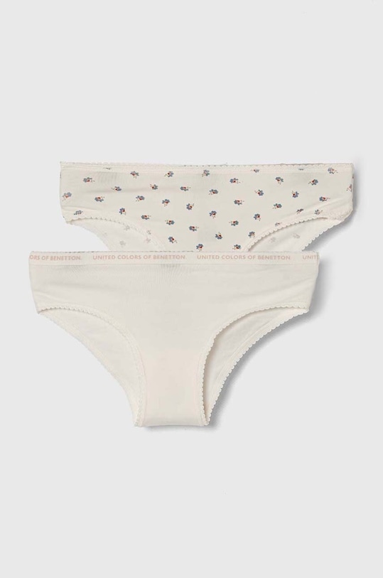 United Colors of Benetton figi dziecięce 2-pack Planet friendly beżowy 378Y0S01N.G.Seasonal