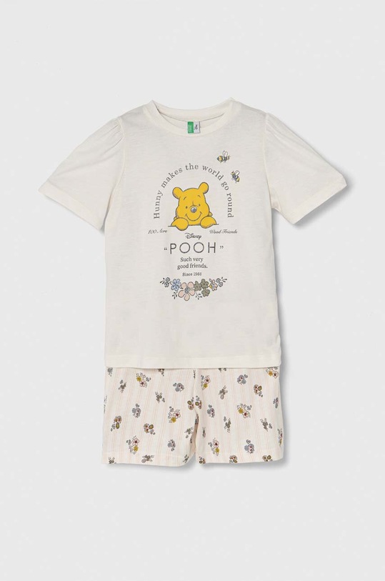 United Colors of Benetton pijama copii x Disney cu modele bej 3Y5E0P062.G.Seasonal